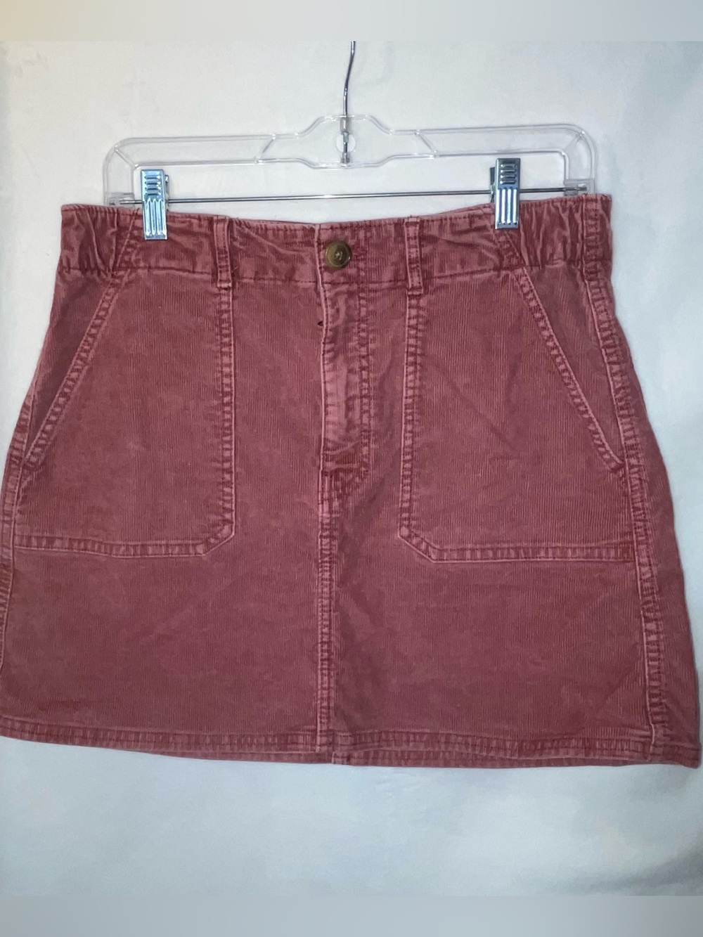 American Eagle Outfitters Corduroy Mini Skirt in Rose